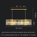 GobekUsa Luxe E14 LED Crystal Pendant Chandelier: Elegant Dining Room Lighting