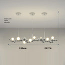 GobekUsa Dimmable LED Hanging Pendant Light for Living Room - Gold Silver Luminaire