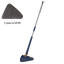 GobekUsa 360 Rotating Telescopic Triangle Floor Mop & Window Squeegee