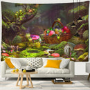 GobekUsa Little Frog Tapestry Wall Hanging - Forest Psychedelic Art for Kids' Room