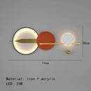 GobekUsa Art Deco LED Wall Lamp 70/120cm Metal Sconce for Bedroom Parlor Hotel