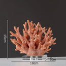 GobekUsa Coral Resin Statue Desk Decoration Modern Home Decor Ornaments