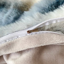 GobekUsa Gradient Faux Rabbit Fur Bedding Set - Warm Luxury Plush Duvet Cover & Quilt Sets