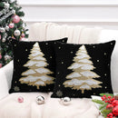 GobekUsa Christmas Tree Embroidered Cushion Cover - Festive Decor Pillow Cover