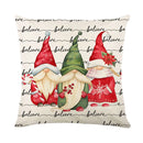GobekUsa Christmas Snow Elk Pillow Cover for Festive Home Decor