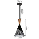 Black Wood Industrial Pendant Light