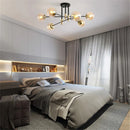 GobekUsa Glass Ball LED Chandelier for Modern Living Room and Kitchen Lighting