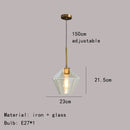 GobekUsa Gray Amber Glass Pendant Lamp for Home and Office Lighting