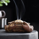 GobekUsa Crab Ceramic Incense Burner Aromatherapy Tray Room Diffuser Censer Ash Plate