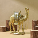 GobekUsa Golden Camel Resin Feng Shui Sculpture for Home & Office Decor