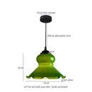 GobekUsa Glass LED Pendant Flower Lampshade for Bedroom & Living Room Decor