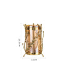 GobekUsa Gilded Tree Branch Glass Vase for Stylish Flower Arrangement
