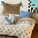GobekUsa Luxe Embroidered Velvet Duvet Set for Cozy Winter Bedding
