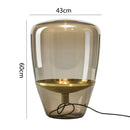 GobekUsa Glass Table Lamps Indoor Bedside Lamp for Living Room LED Lighting