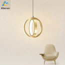 GobekUsa LED Iron Art Small Chandelier for Bedroom Study Living Room Decor