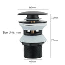 GobekUsa Black Gold Pop Up Drain for Sink - Faucet Accessory Kit