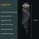 GobekUsa Crystals Pendant Light Indoor Chandelier - Minimalist Hanging Lamp for Modern Spaces