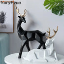 GobekUsa Deer Sculpture: Elegant Living Room Table Decoration & Christmas Gift