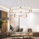GobekUsa Adara Luxury LED Chandelier: Modern Ring Light for Home Interior Decoration