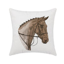 GobekUsa Horse Head Embroidery Pillowcase, Nordic Luxury Design for Modern Living Room