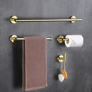 GobekUsa Brushed Gold Bathroom Accessories Set Hand Towel Bar Rack Toilet Paper Holder