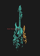 Abstract Electric Guitar Canvas Print - Music Wall Art by GobekUsa