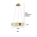 GobekUsa Golden LED Ring Chandelier for Modern Luxury Living and Dining Spaces