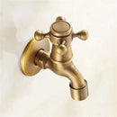 GobekUsa Antique Brass Garden Bibcock Tap Decorative Water Faucet for Bathroom and Outdoor Use