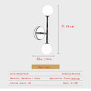 GobekUsa Frosted Glass Ball LED Wall Sconce - Indoor Home Lighting Fixture