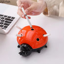 GobekUsa Ladybug Ceramic Ashtray - Windproof Desk Decoration & Smoking Accessory