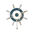 GobekUsa Kids LED Ship Rudder Wall Light - Mediterranean Decor Ocean Theme