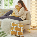 GobekUsa Geometric Tufted Plush Cushion Cover for Stylish Home Decor