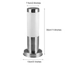 GobekUsa Black Silver Landscape Bollard Path Light for Garden Decoration