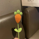 GobekUsa Knitted Sunflower & Rabbit Bouquet: Handmade Crochet DIY Home Decor & Gift