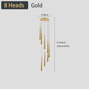 GobekUsa Black LED Ceiling Chandelier: Stylish Staircase Lighting for Home Decor & Living Room