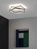 GobekUsa Geometric LED Ceiling Lamp_Nordic Minimalist Design for Modern Bedroom