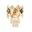 GobekUsa Crystal Gold Stainless Steel LED Dimmable Wall Sconce