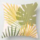 GobekUsa Geometric Leaves Print Cushion Cover for Home Decor and Comfort