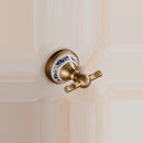 GobekUsa Brass Bathroom Accessories Set: Robe hook, Paper Holder, Towel Bar, Soap Basket