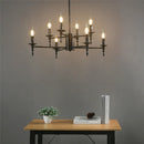 GobekUsa Iron Art LED Pendant Chandelier Modern Living Room Kitchen Hanging Light