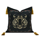 GobekUsa Embossed Floral Cushion Cover European Style Champagne Throw Pillow Case