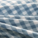 GobekUsa Japanese Grid Print Bed Set in Washed Cotton for Summer Comfort