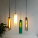 GobekUsa Green Glass Nordic Pendant Light E27 Suspension Fixture for Living and Bedroom