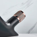 GobekUsa Black Brass Basin Faucet - Cold & Hot Waterfall Sink Tap