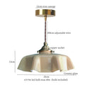 GobekUsa Green Lotus LED Pendant Light Glass Hanging Lamp