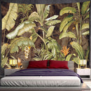 GobekUsa Banana Leaf Tapestry Wall Hanging Psychedelic Hippie Tapiz Boho Room Decor