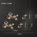 GobekUsa Glass Ball G9 LED Chandelier: Modern Minimalist Nordic Design