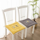 GobekUsa Cartoon Embroidered Seat Cushion - Non Slip Dining Chair Pad for Home & Office