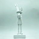 GobekUsa Bomb Hugger Girl Resin Statue Sculpture for Home Decor and Desk Ornament