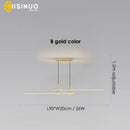 GobekUsa Adjustable LED Pendant Light in Black/Gold for Office Dining Living Room